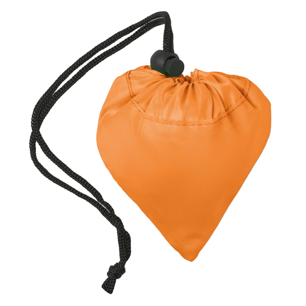 Orange - Back - MidOcean Fresa Polyester Foldable Shopper Bag