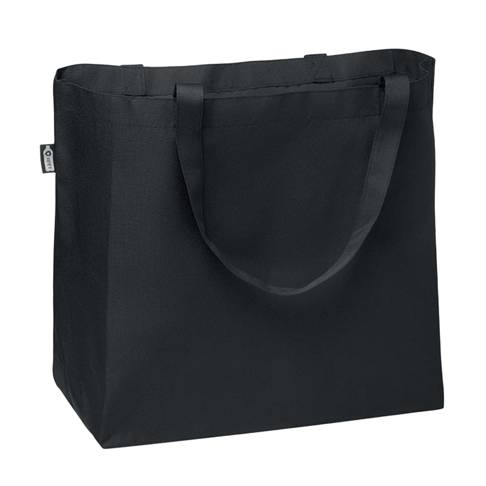 Black - Front - MidOcean Fama RPET Shopper Bag