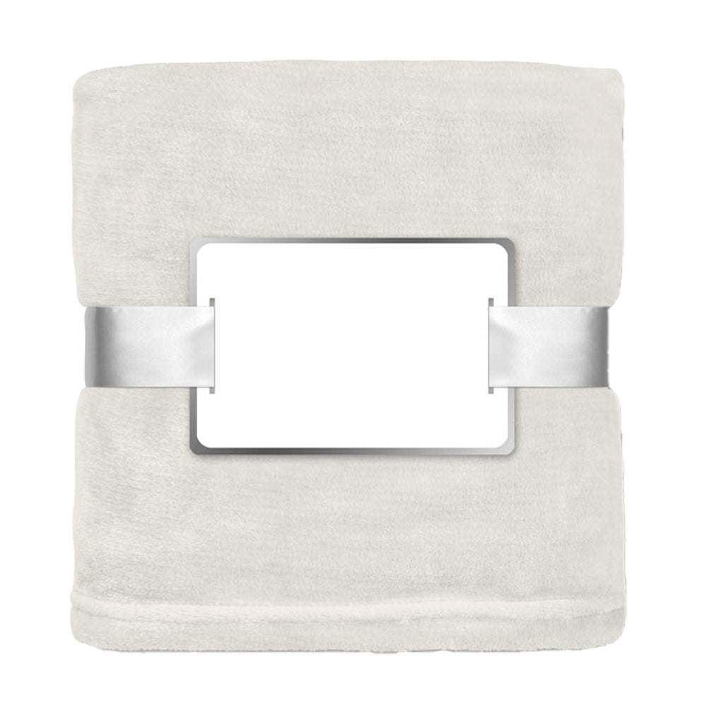 Beige - Front - MidOcean Davos Flannel Blanket