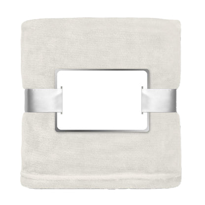 Beige - Front - MidOcean Davos Flannel Blanket