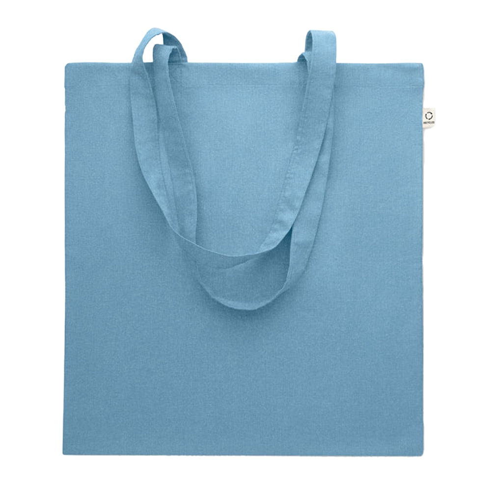 Petrol - Front - MidOcean Viveka Recycled Cotton Tote Bag
