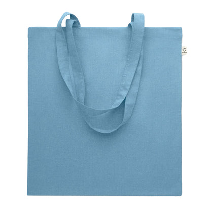 Petrol - Front - MidOcean Viveka Recycled Cotton Tote Bag