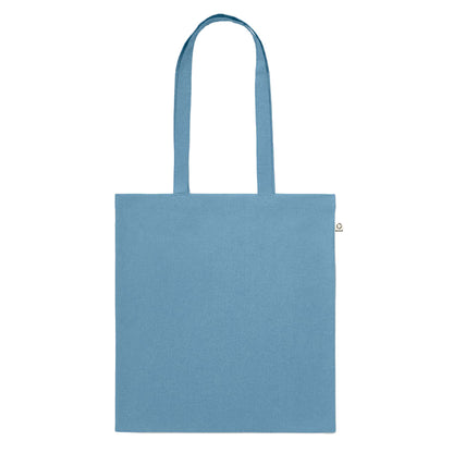 Petrol - Back - MidOcean Viveka Recycled Cotton Tote Bag