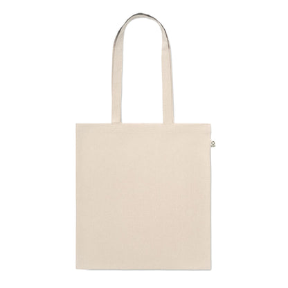 Beige - Back - MidOcean Viveka Recycled Cotton Tote Bag