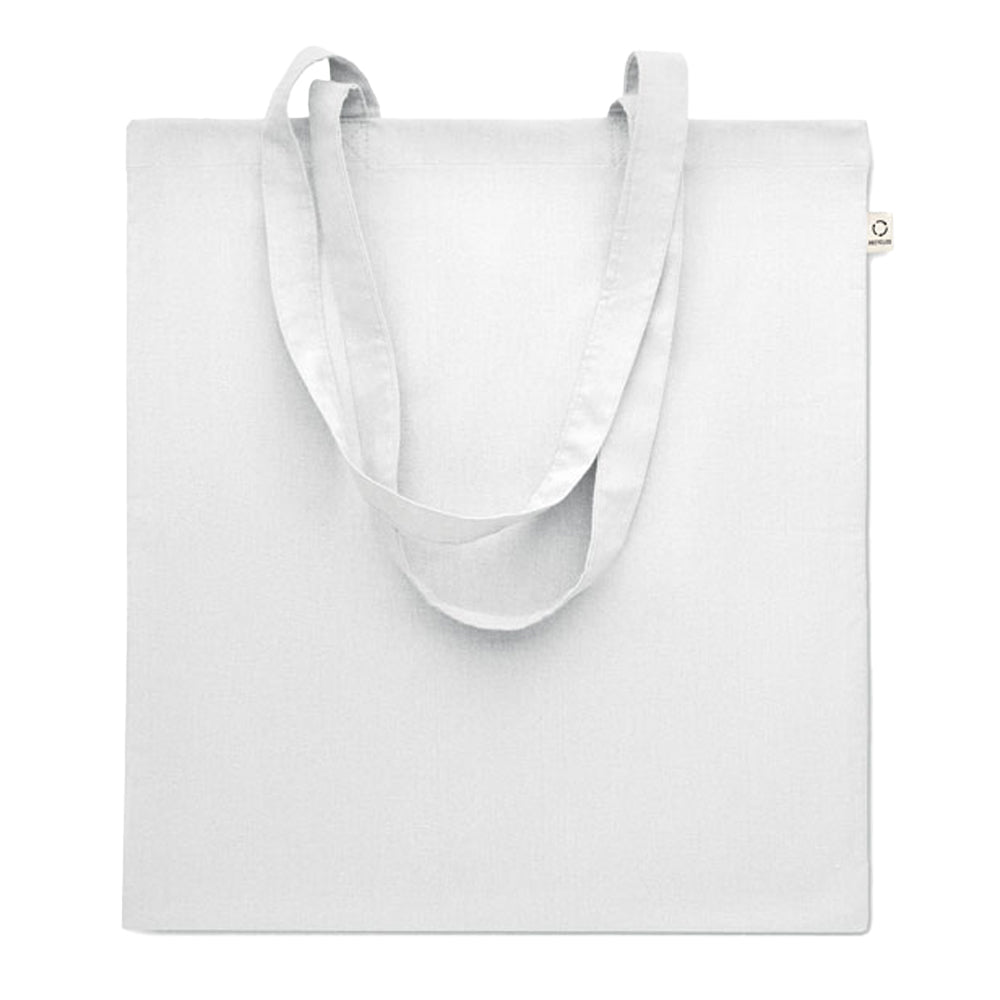 White - Front - MidOcean Viveka Recycled Cotton Tote Bag