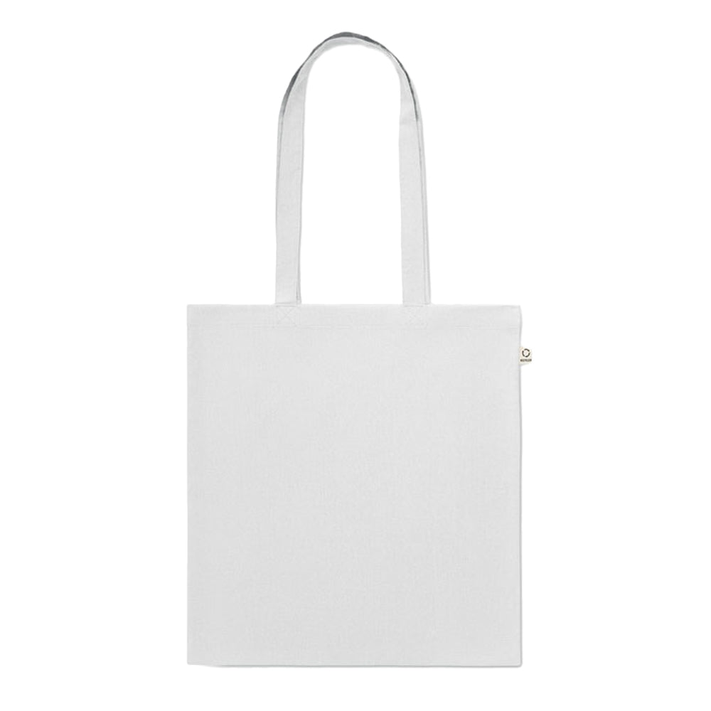 White - Back - MidOcean Viveka Recycled Cotton Tote Bag