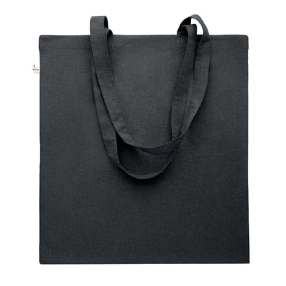 Black - Front - MidOcean Viveka Recycled Cotton Tote Bag