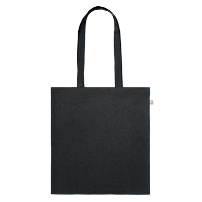 Black - Back - MidOcean Viveka Recycled Cotton Tote Bag