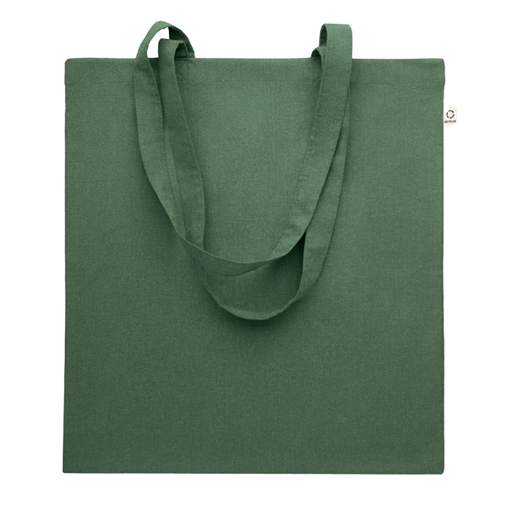 Dark Green - Front - MidOcean Viveka Recycled Cotton Tote Bag