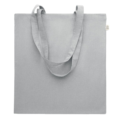 Grey - Front - MidOcean Viveka Recycled Cotton Tote Bag