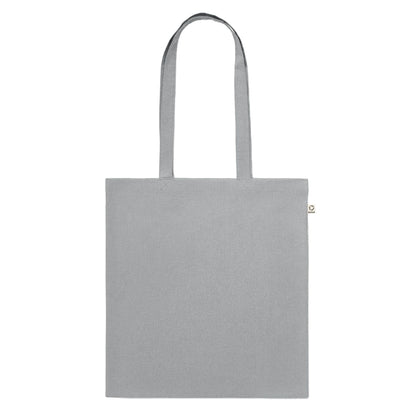 Grey - Back - MidOcean Viveka Recycled Cotton Tote Bag