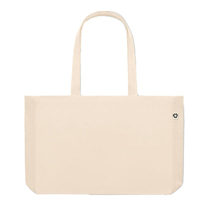 Beige - Back - MidOcean Respect Recycled Canvas Bag