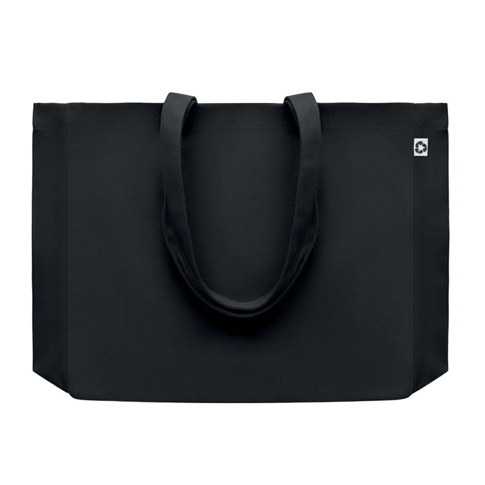 Black - Front - MidOcean Respect Recycled Canvas Bag
