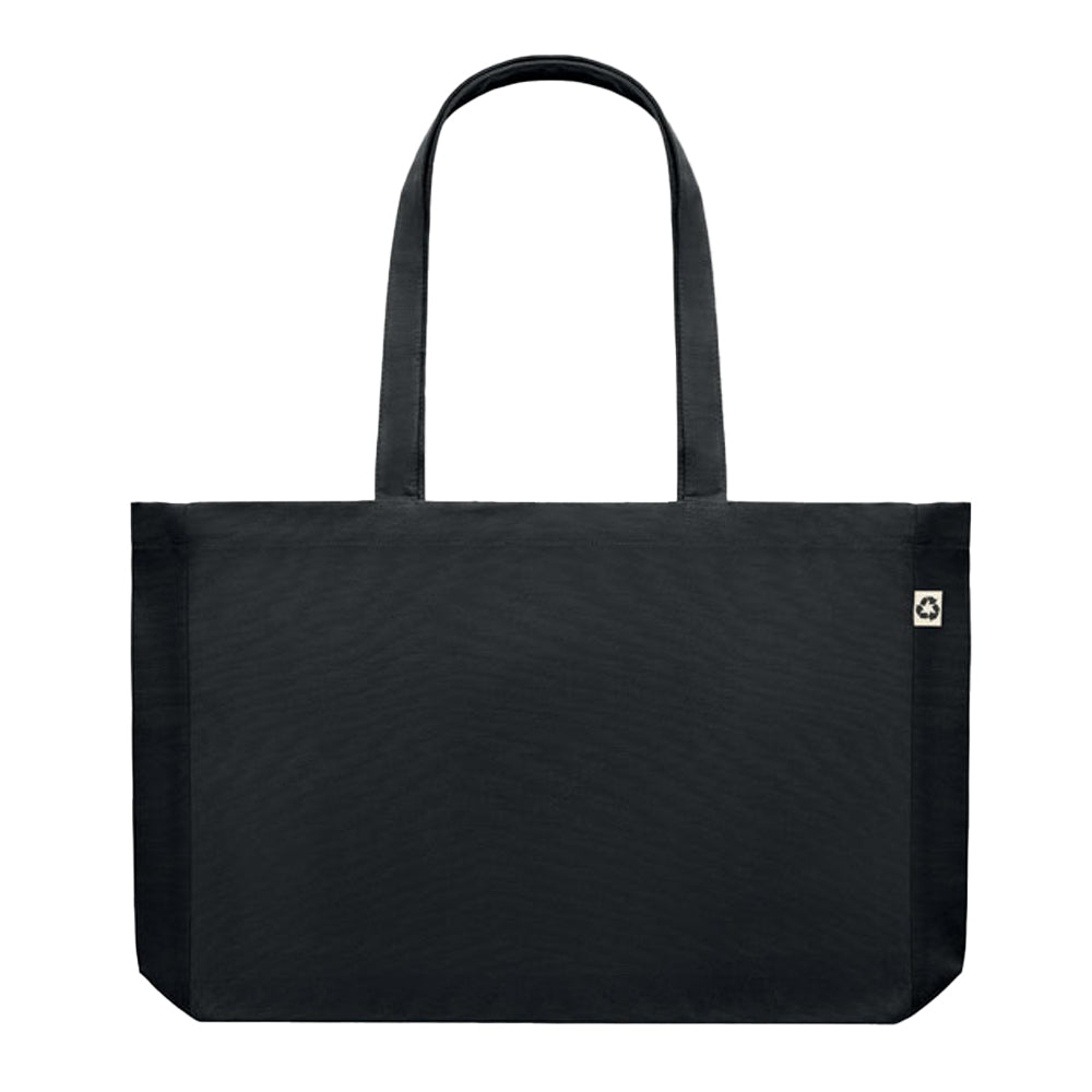 Black - Back - MidOcean Respect Recycled Canvas Bag
