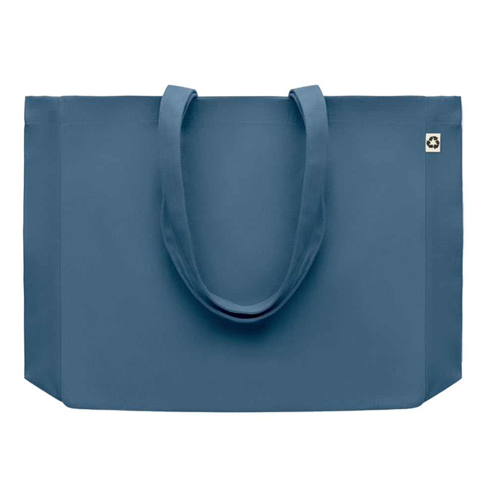 Blue - Front - MidOcean Respect Recycled Canvas Bag