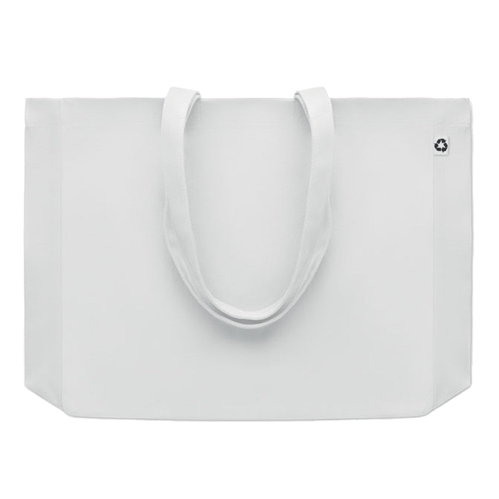 White - Front - MidOcean Respect Recycled Canvas Bag
