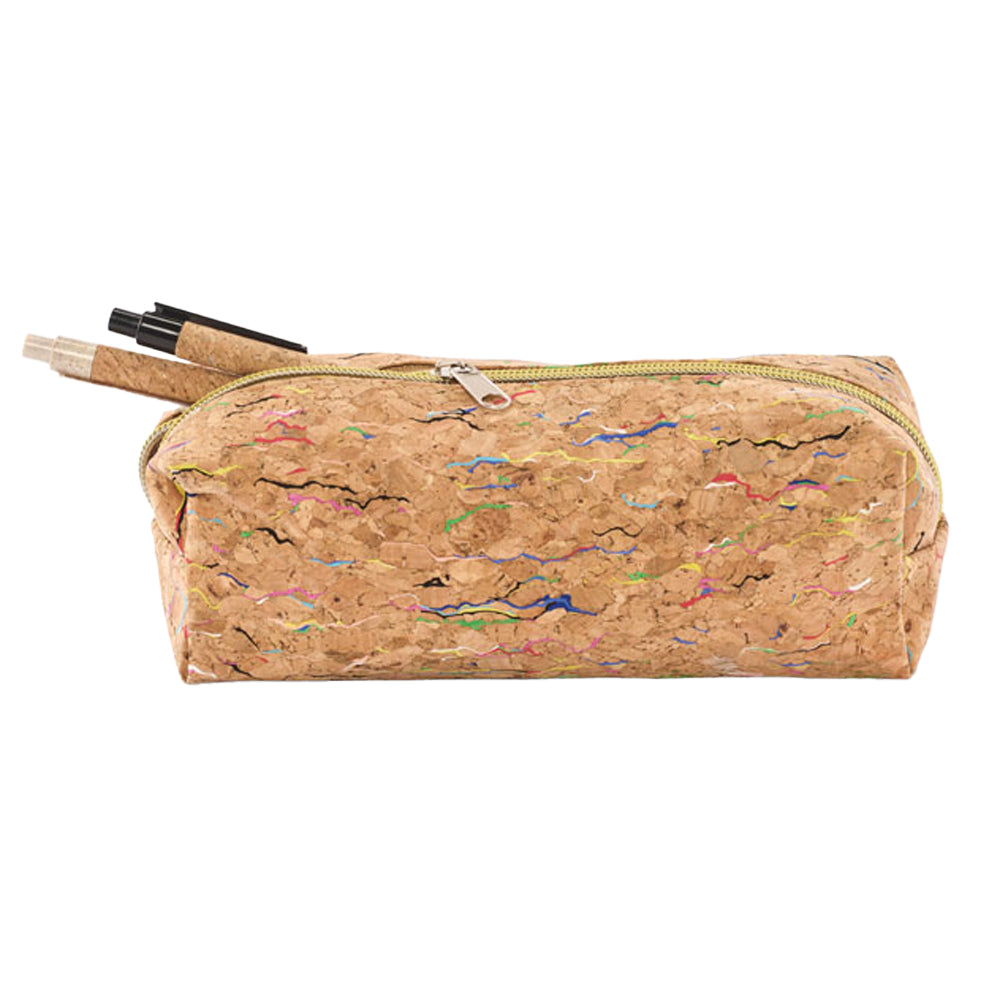 Beige - Side - MidOcean Corchaso Cork Pencil Case