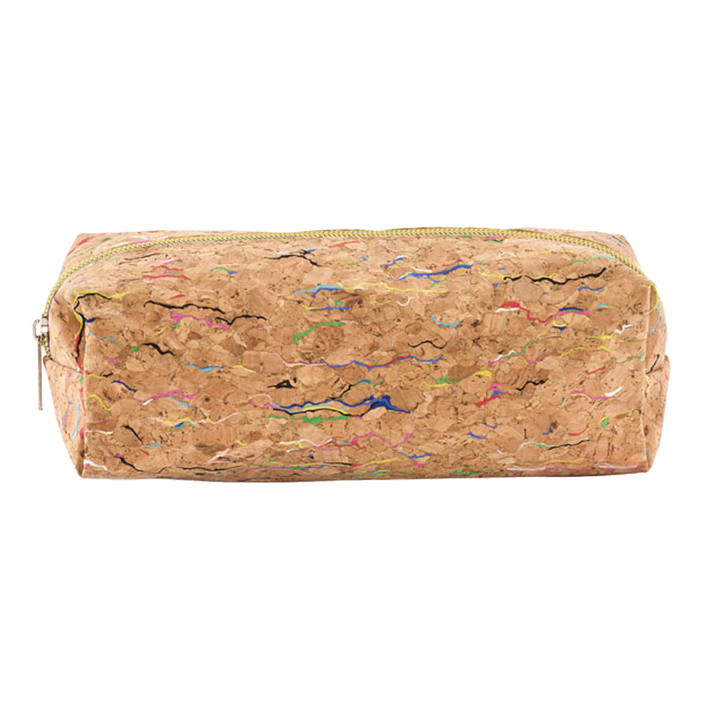 Beige - Back - MidOcean Corchaso Cork Pencil Case