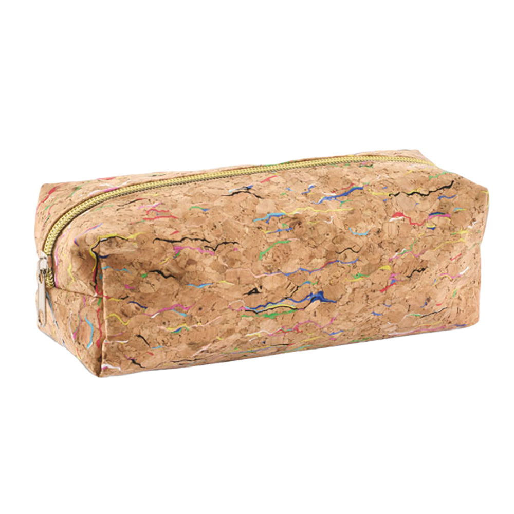 Beige - Front - MidOcean Corchaso Cork Pencil Case