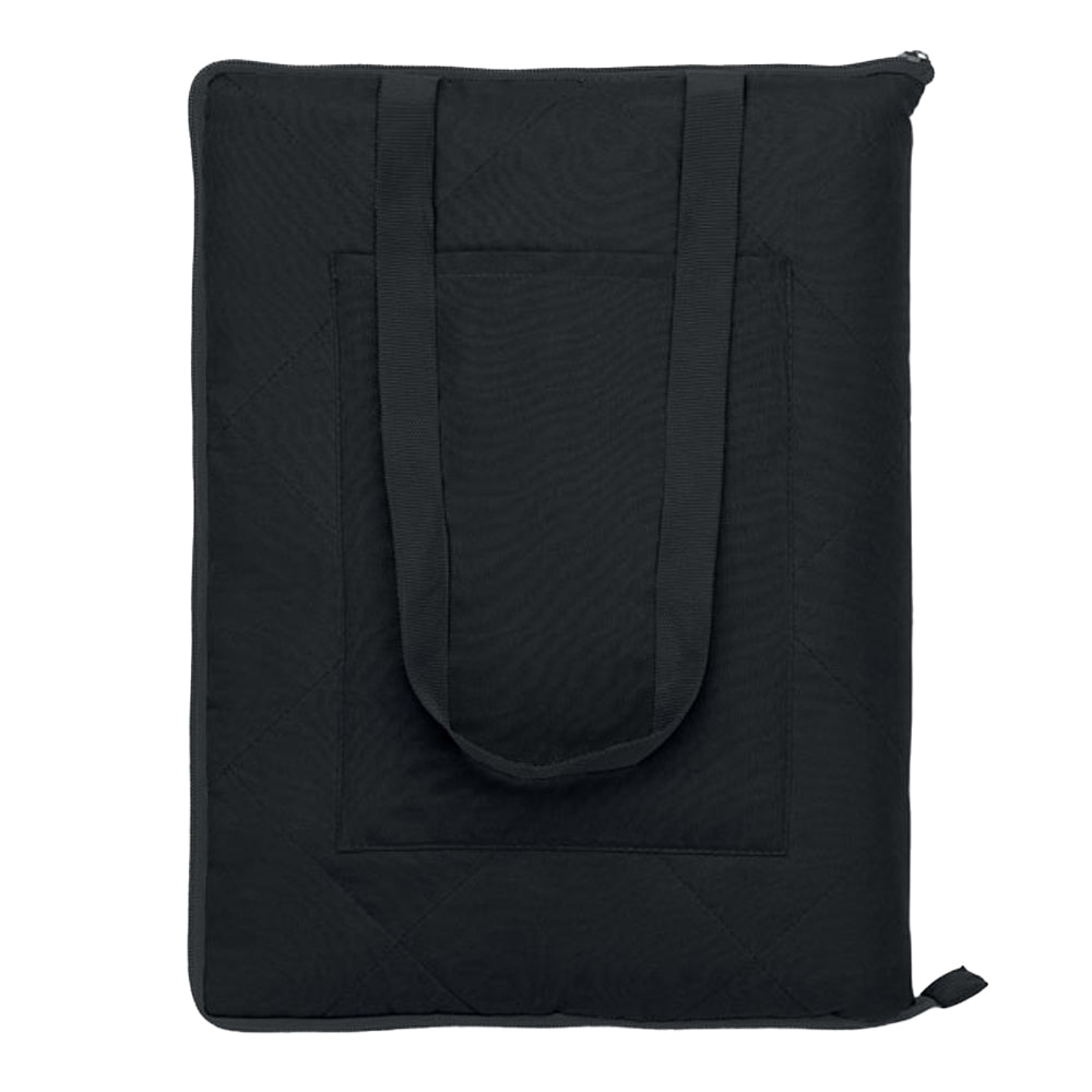 Black - Back - MidOcean Pacam Foldable Picnic Blanket