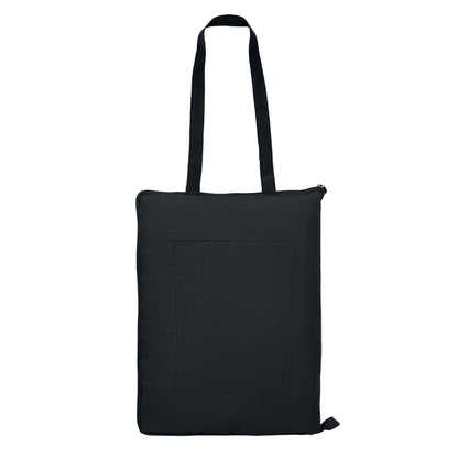 Black - Front - MidOcean Pacam Foldable Picnic Blanket