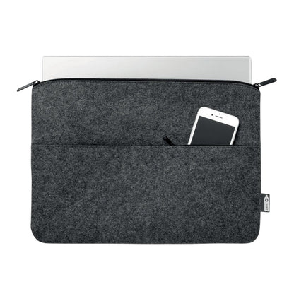 Stone Grey - Side - MidOcean Toplo RPET Laptop Sleeve