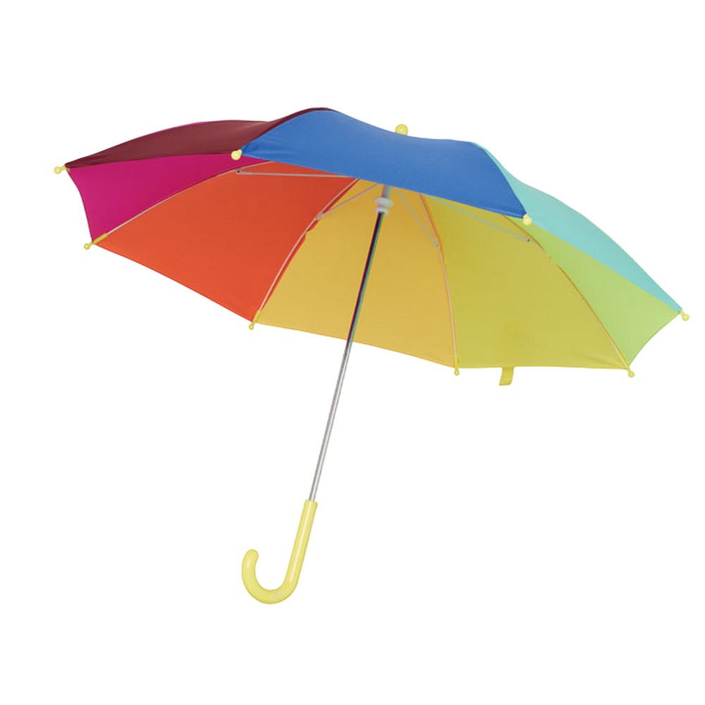 Multicoloured - Front - MidOcean Childrens-Kids Arco Folding Umbrella