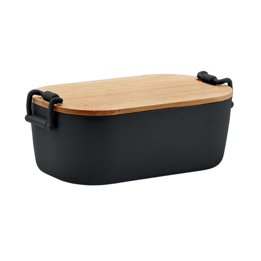 Black - Front - MidOcean Lekker PP Plastic 700ml Lunch Box