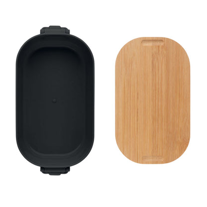 Black - Lifestyle - MidOcean Lekker PP Plastic 700ml Lunch Box