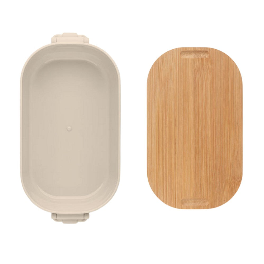 Beige - Lifestyle - MidOcean Lekker PP Plastic 700ml Lunch Box