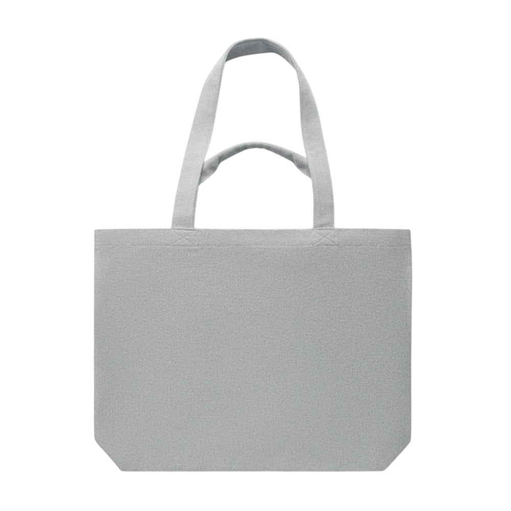 Grey - Side - MidOcean Maldi Beach Canvas Shopper Bag