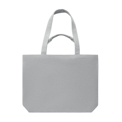 Grey - Side - MidOcean Maldi Beach Canvas Shopper Bag