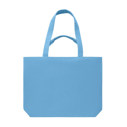Turquoise - Side - MidOcean Maldi Beach Canvas Shopper Bag