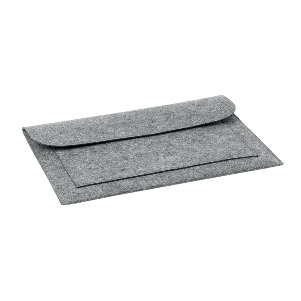 Grey - Front - MidOcean Pouchlo 15 Felt Laptop Sleeve