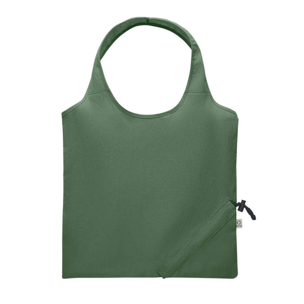 Dark Green - Back - MidOcean Carrie Foldable Shopper Bag