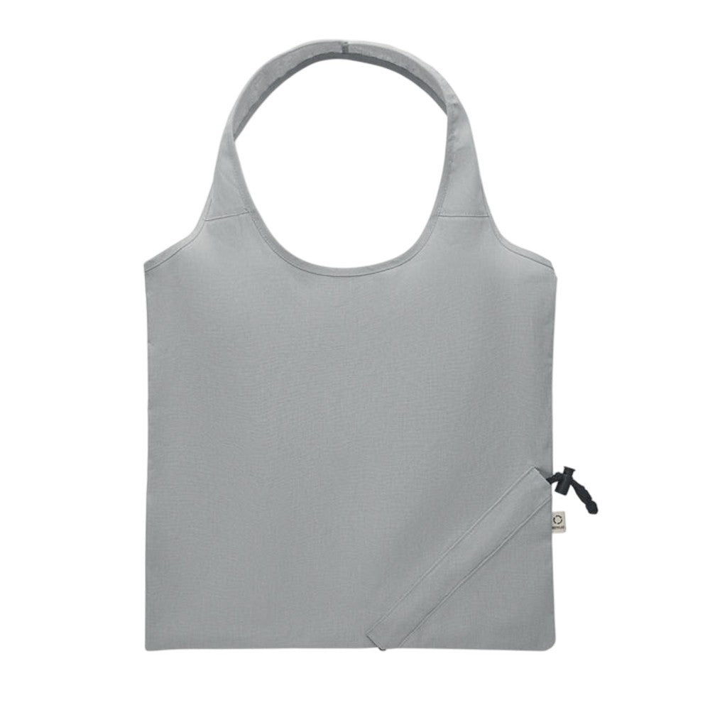 Grey - Back - MidOcean Carrie Foldable Shopper Bag