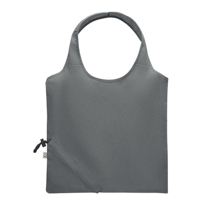 Stone Grey - Front - MidOcean Carrie Foldable Shopper Bag