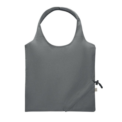 Stone Grey - Back - MidOcean Carrie Foldable Shopper Bag