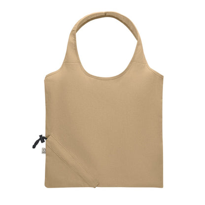 Khaki - Front - MidOcean Carrie Foldable Shopper Bag