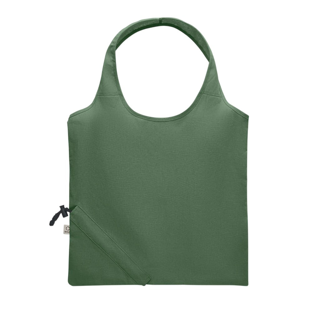 Dark Green - Front - MidOcean Carrie Foldable Shopper Bag