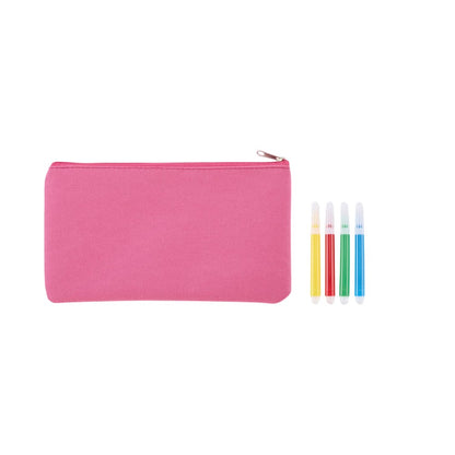 Baby Pink - Back - MidOcean Kiddo Pencil Case Set