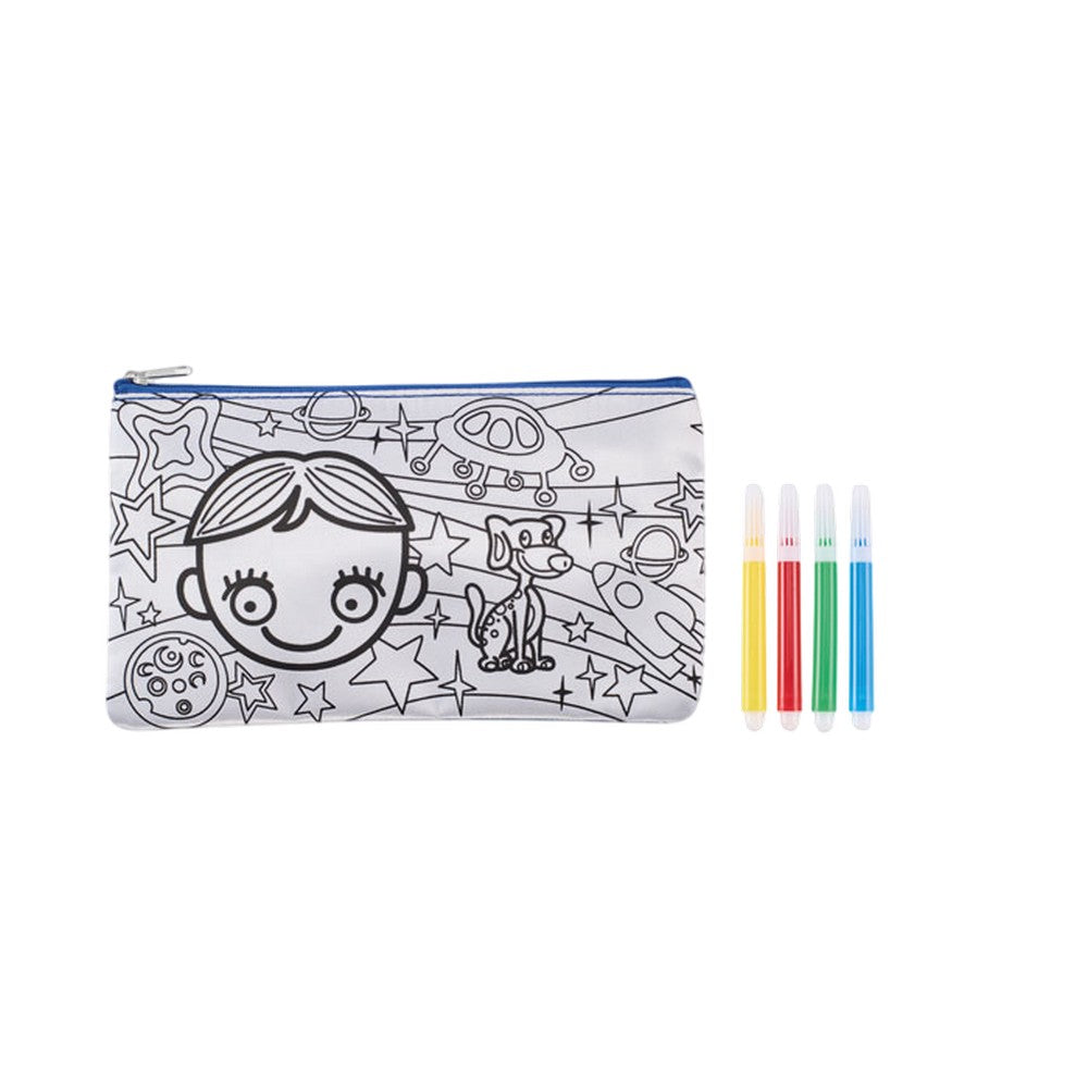 Royal Blue - Front - MidOcean Kiddo Pencil Case Set