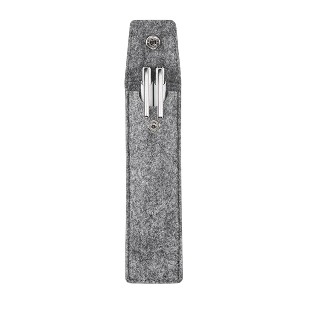 Grey - Side - MidOcean Cencil RPET Felt Pencil Case