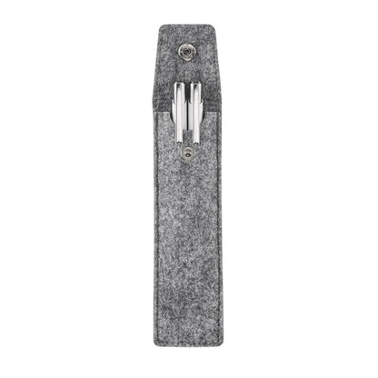 Grey - Side - MidOcean Cencil RPET Felt Pencil Case