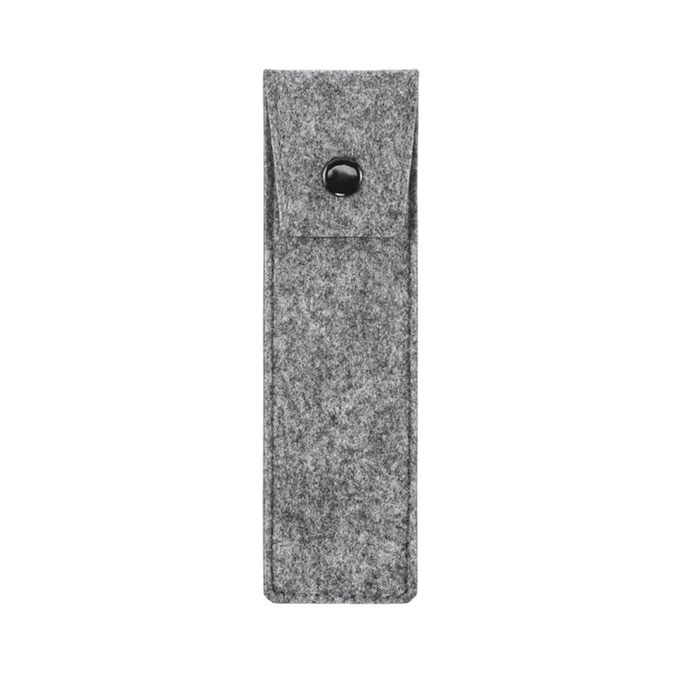 Grey - Front - MidOcean Cencil RPET Felt Pencil Case