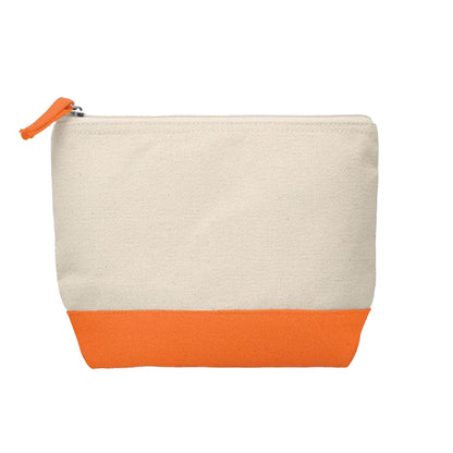 Orange-Beige - Front - MidOcean Kleuren Cotton Cosmetic Bag