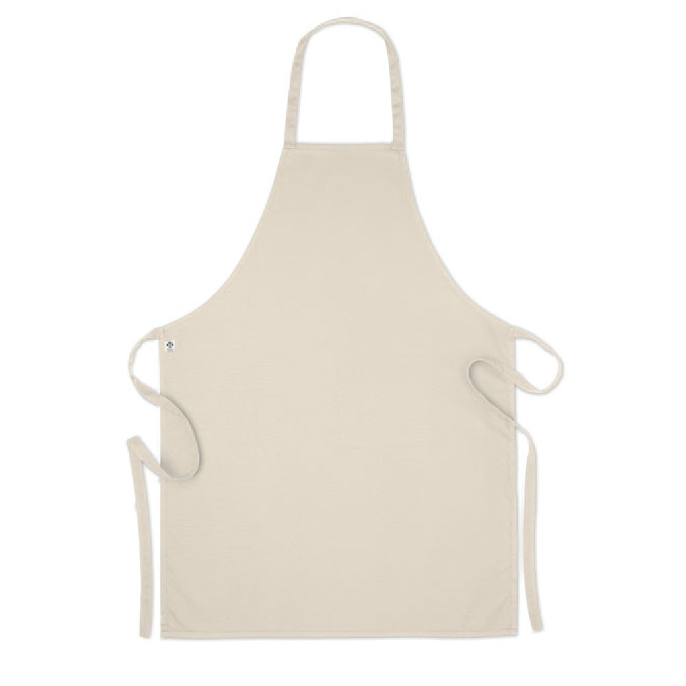 Beige - Back - MidOcean Raipur Colour Organic Cotton Apron