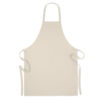 Beige - Back - MidOcean Raipur Colour Organic Cotton Apron