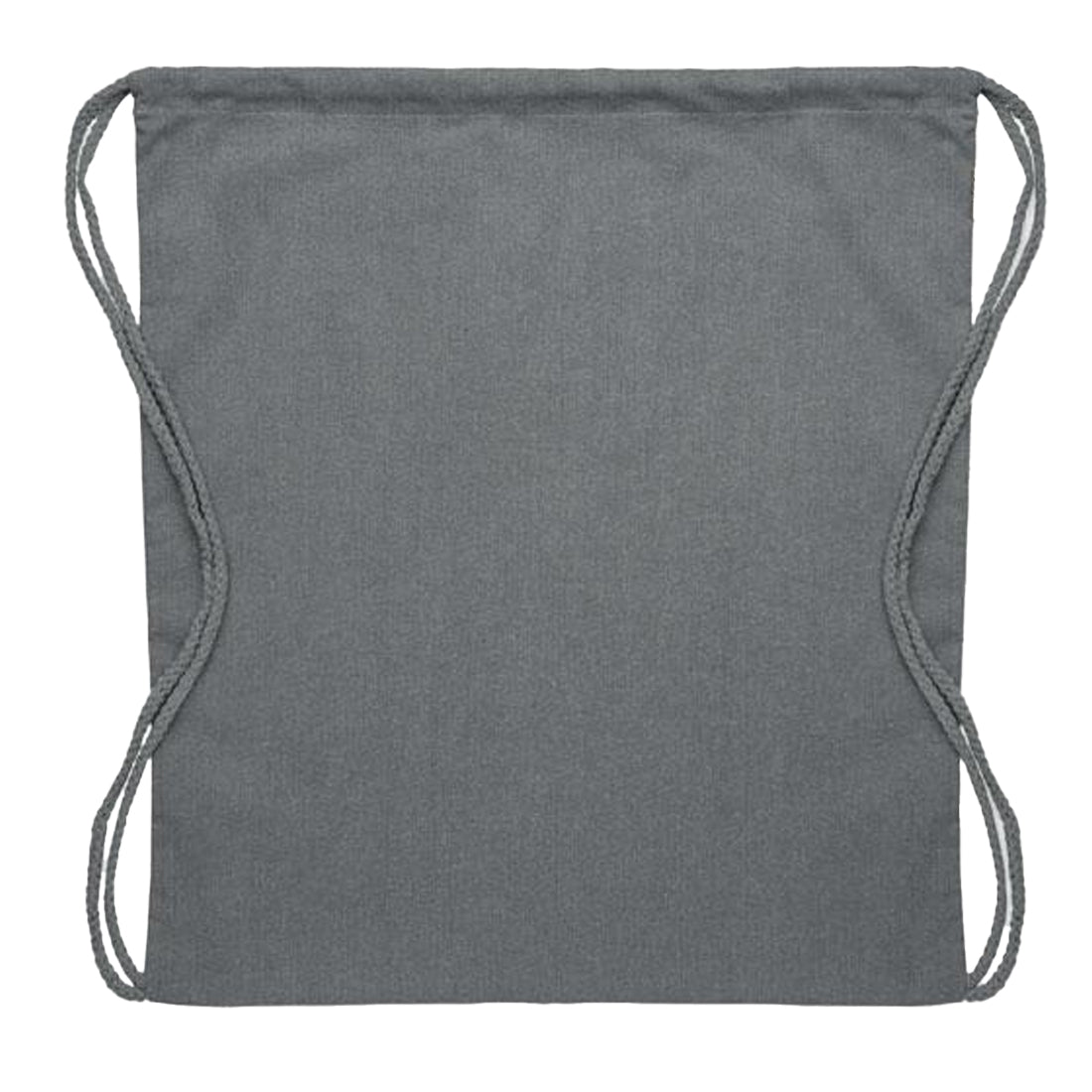 Stone Grey - Back - MidOcean Cabetri Colour Recycled Cotton Drawstring Bag