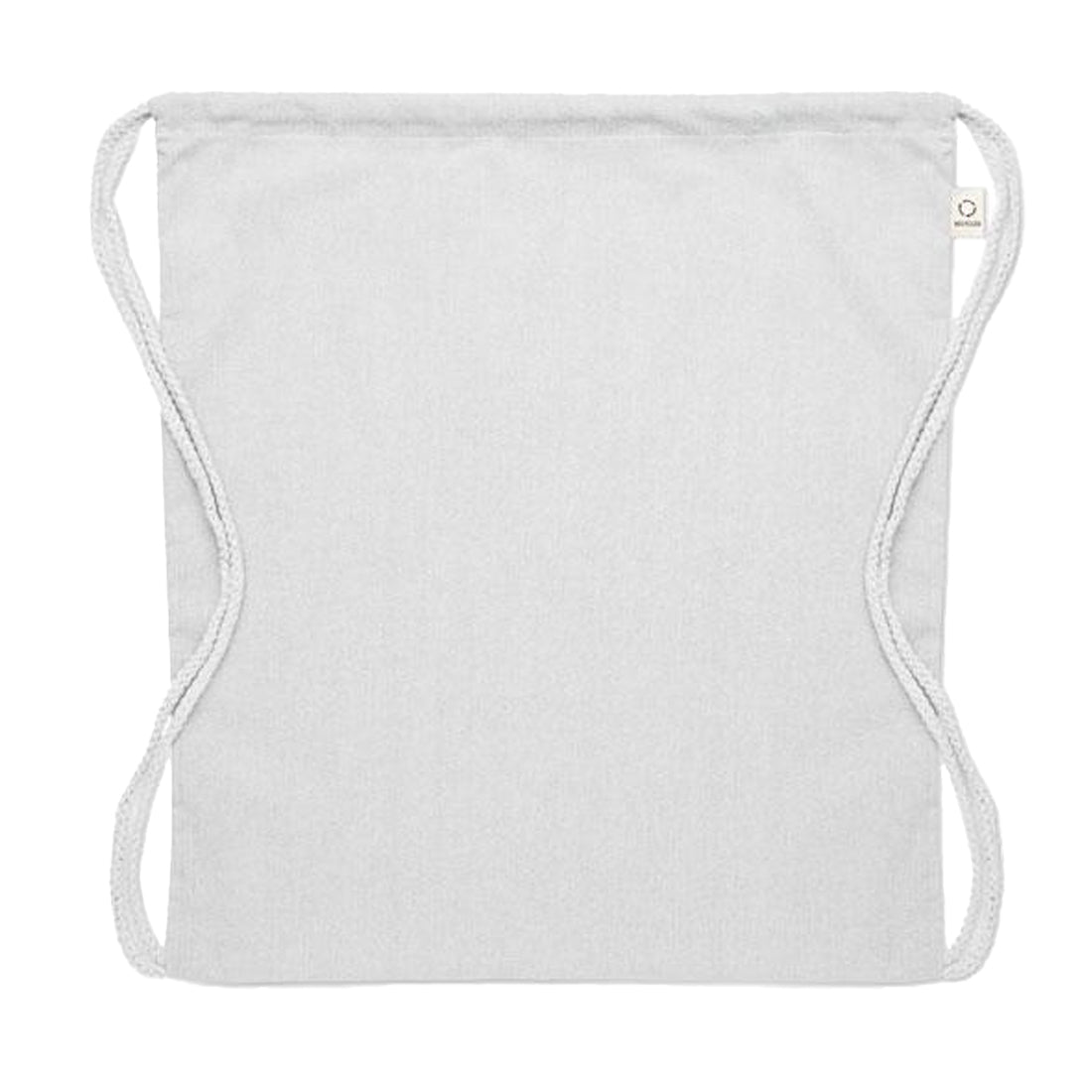 White - Back - MidOcean Cabetri Colour Recycled Cotton Drawstring Bag